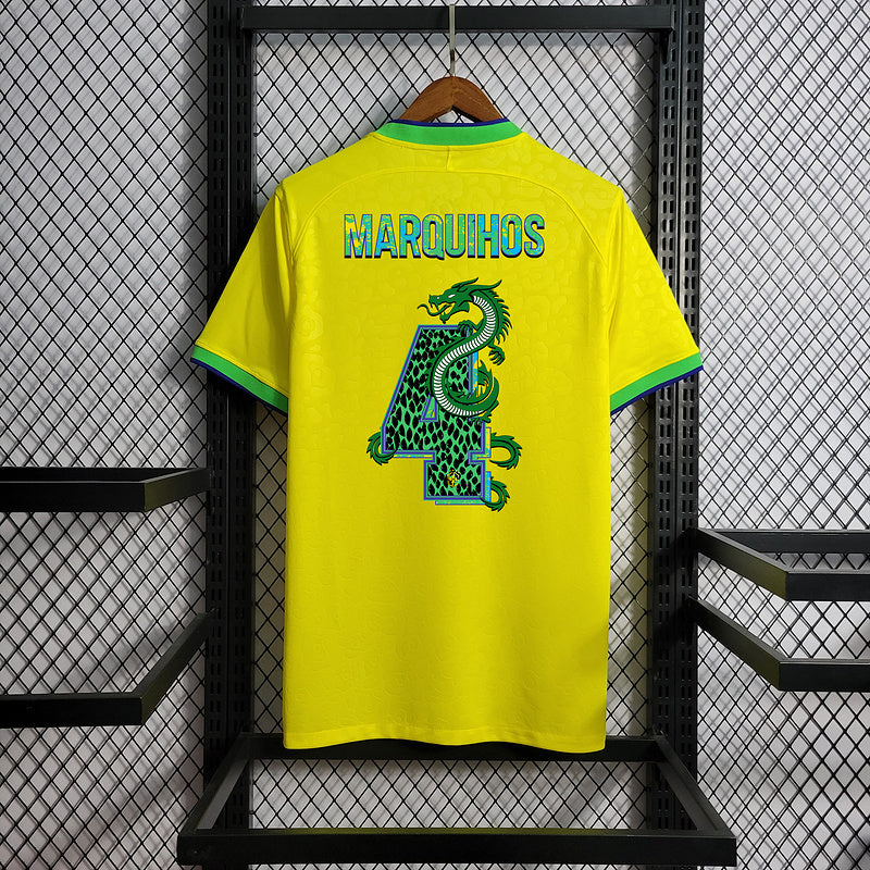 Camisa Brasil Copa do Mundo l 22/23 Amarela