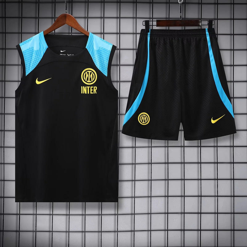 Kit Treino Inter de Milão 23/24 - Preto/Azul