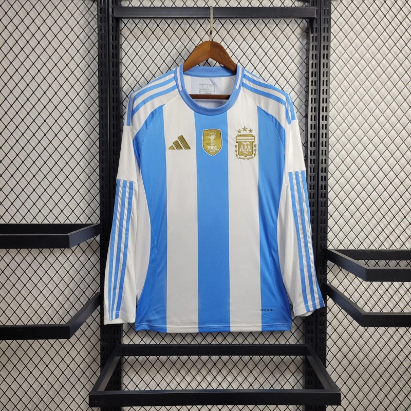 Camisa Argentina Manga Longa 24/25 Home