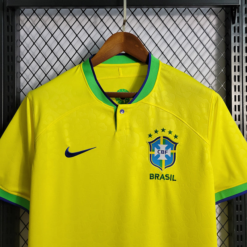 Camisa Brasil Copa do Mundo l 22/23 Amarela